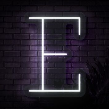 Personalized Initial Letter E Neon Sign MNC41524