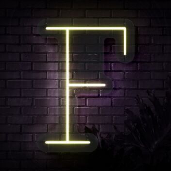 Personalized Initial Letter F Neon Sign MNC41525