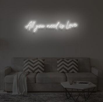 All you need is love&quot; LED neon sign