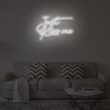 Embrace Romance with &#039;Just Kiss Me&#039; Neon Sign