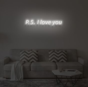 PS I LOVE YOU LED Neon Sign