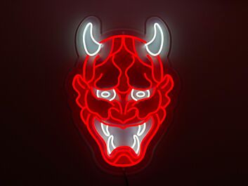 Japan Hannya Demon Neon Sign