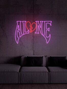 Gothic Style Alone Neon Sign