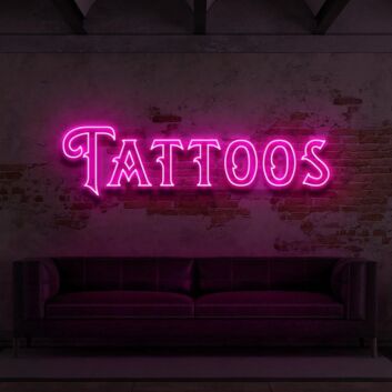 Tattoos Double Line Neon Sign