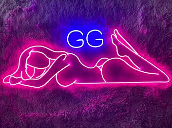 Sexy Girl Custom Name Neon Sign
