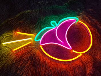 Peach Butt Neon Sign