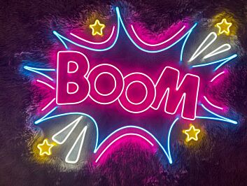 Boom V1 Neon Sign