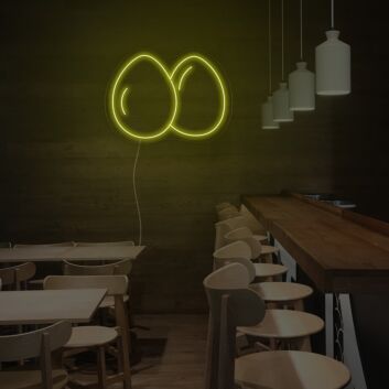 2 Eggs Neon Sign