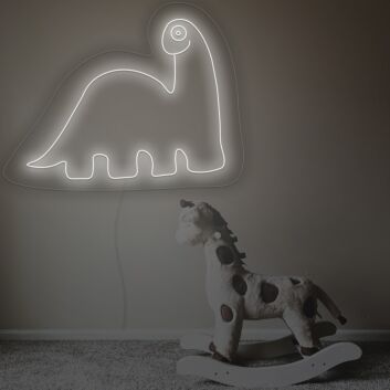 Herbivorous Dinosaurs Neon Sign For Childrens Room