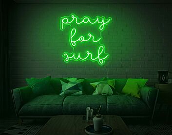 Pray For Surf Neon Sign
