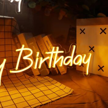 Happy Birthday &#8211; Led Neon Sign