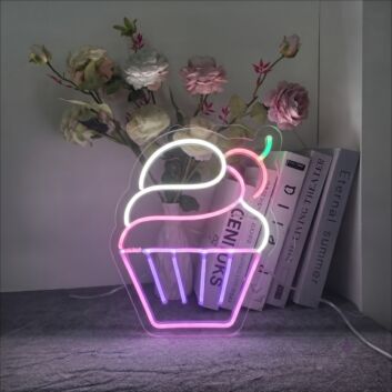 Cup Cake Neon Sign