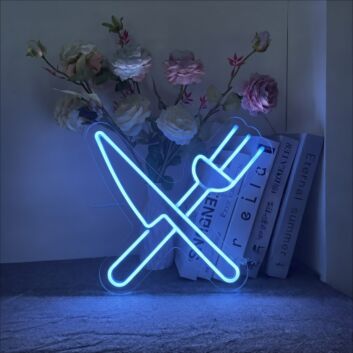 Cutlery Neon Sign