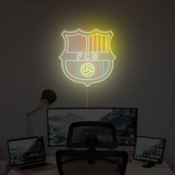FCB Football Neon Sign