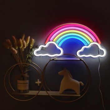Rainbow in the cloud – LED Neon Sign