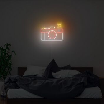 Retro Camera Neon Sign