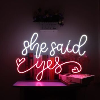 She Said Yes – LED Neon Sign