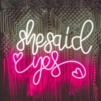 She Said Yes &#8211; Led Neon Sign