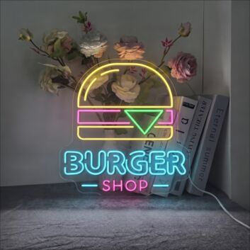 Burger Shop Neon Sign