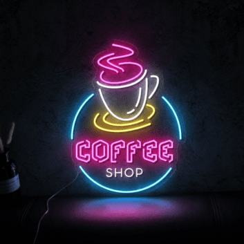 Coffee Shop Neon Sign