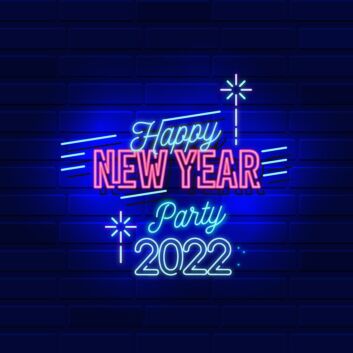 Happy New Year Party 2022 LED Neon Sign
