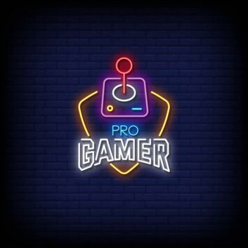 Pro Gamer Joystick Neon Sign
