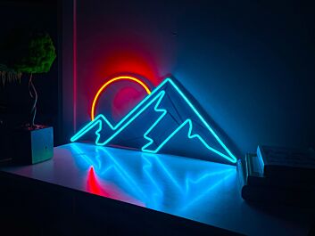 Mountain Neon Wall Art &#8211; Bedroom Neon Sign
