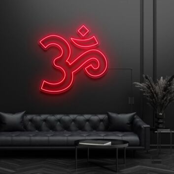 Om Hinduism Symbol Neon Sign