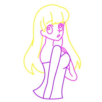 Cartoon Character Neon Sign