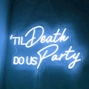 Till Death Wed LED Neon Sign