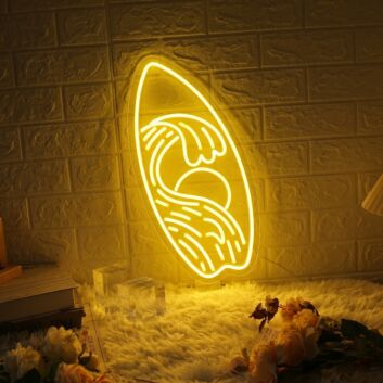 Surfboard LED Neon Sign