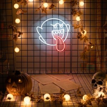 Ghost Mario Boo Neon Sign Lights Night Lamp Led Neon Sign Light For Home Party
