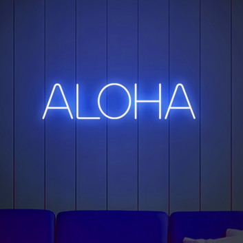 &quot;Aloha&quot; Neon Sign