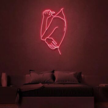 Send Nudes Neon Sign Female Body Art Sign