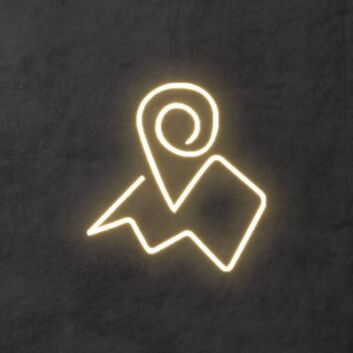 &#39;Map&#39; Neon Sign