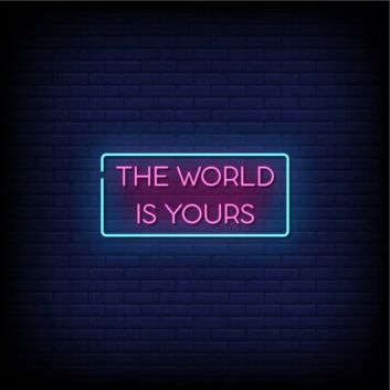 The Word Is Yours Neon Sign