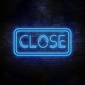 Closed Neon Sign Wall Decor Neon Sign For Club Man Cave Cafe Pub Home