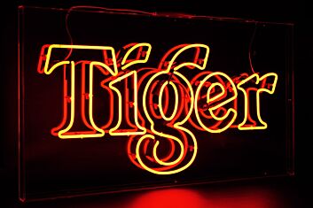 Neon Tiger Sign For Wall Bar Home Decor