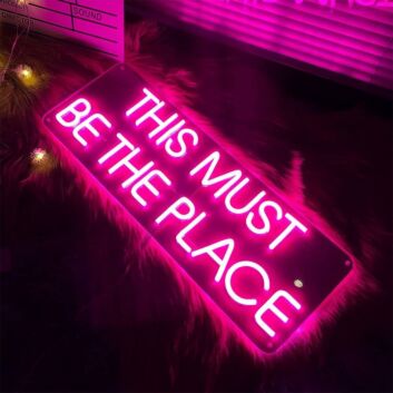 This Must Be The Place Neon Signs For Bedroom Wall Decor