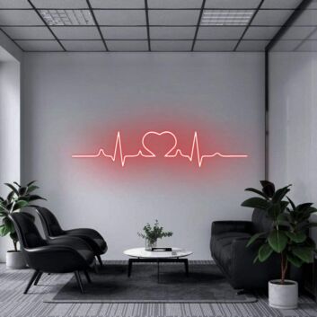 &#39;Heartbeat&#39; Neon Sign