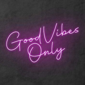 Good Vibes Only&#39; Neon Sign