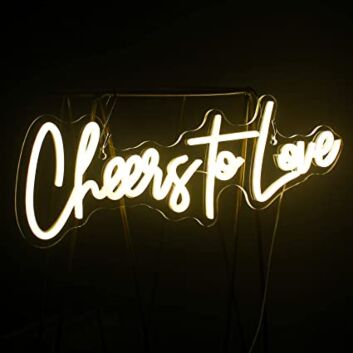 Cheers To Love Neon Sign