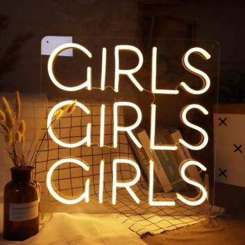 Girls Girls Girls Neon Led Neon Sign
