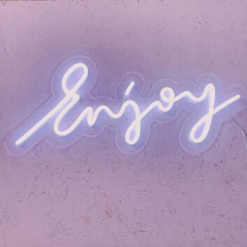 &#39;Enjoy&#39; LED neon sign