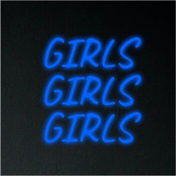 Girls Girls Girls Neon Sign Neon Wall Sign