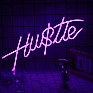 Hustle Neon Sign