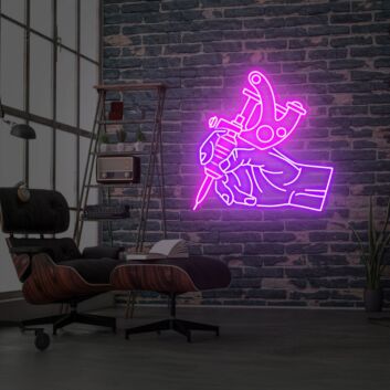 Tattoo Artist For Tattoo Studio Neon Sign