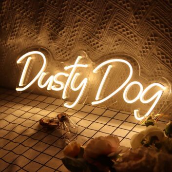 Dusty Dog Neon Sign