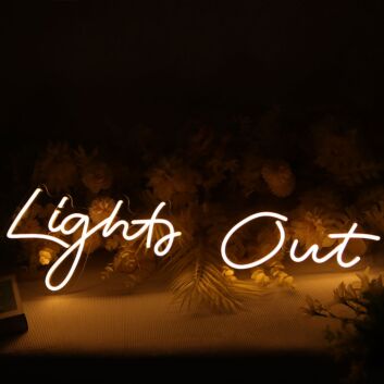 Light Out Neon Sign