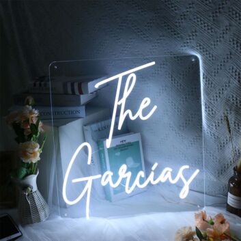 The Garcias Family Name Custom LED Neon Sign
